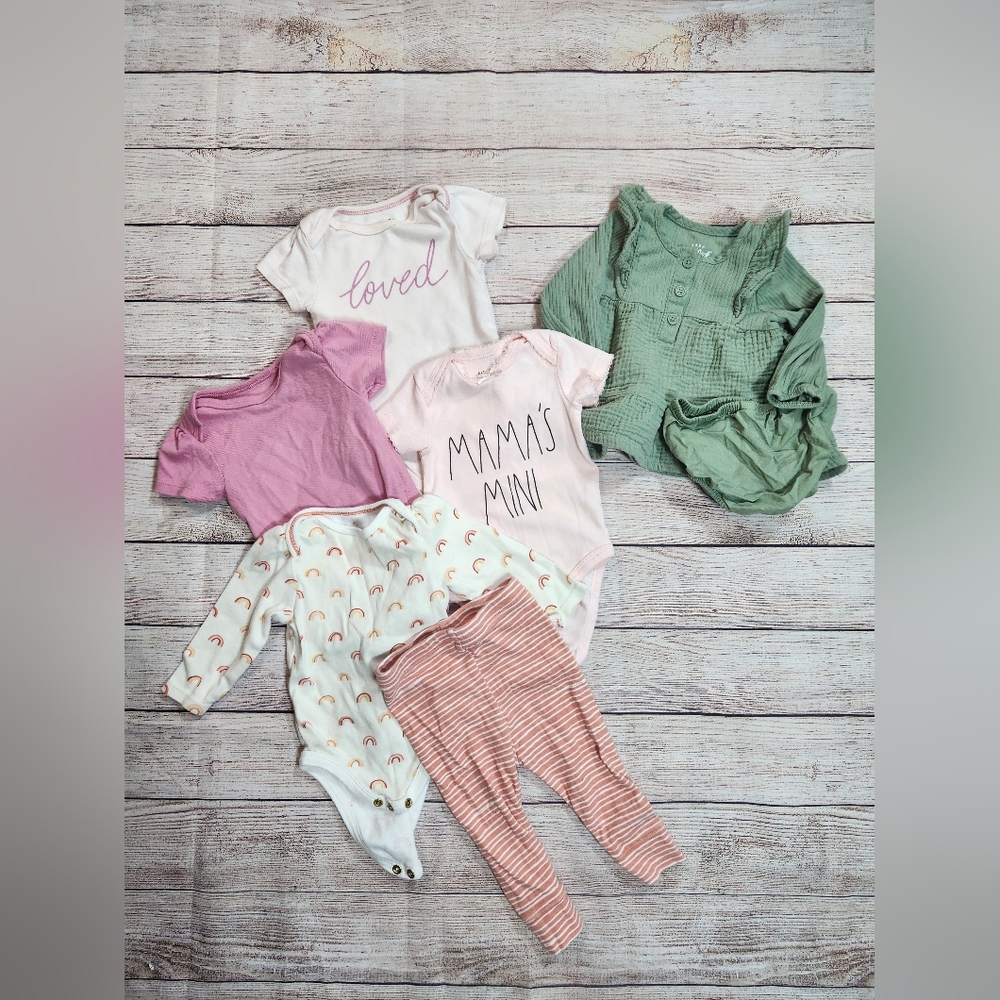 3-6 months lot baby onesies